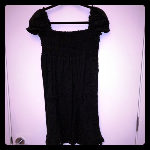 Juicy Couture Dresses & Skirts - Juicy Couture smocked eyelet babydoll dress S
